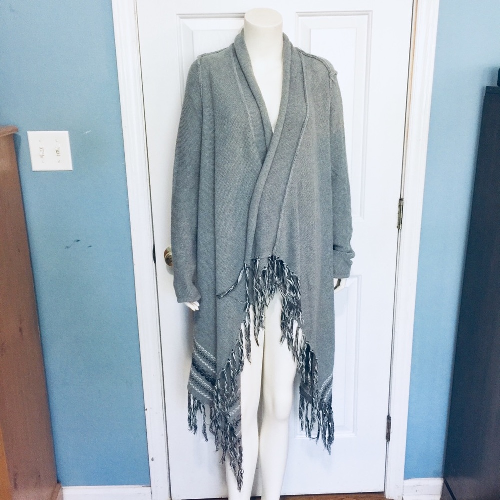 CABI | Prairie Open Front Fringe Cardigan Size S - Picture 3 of 8